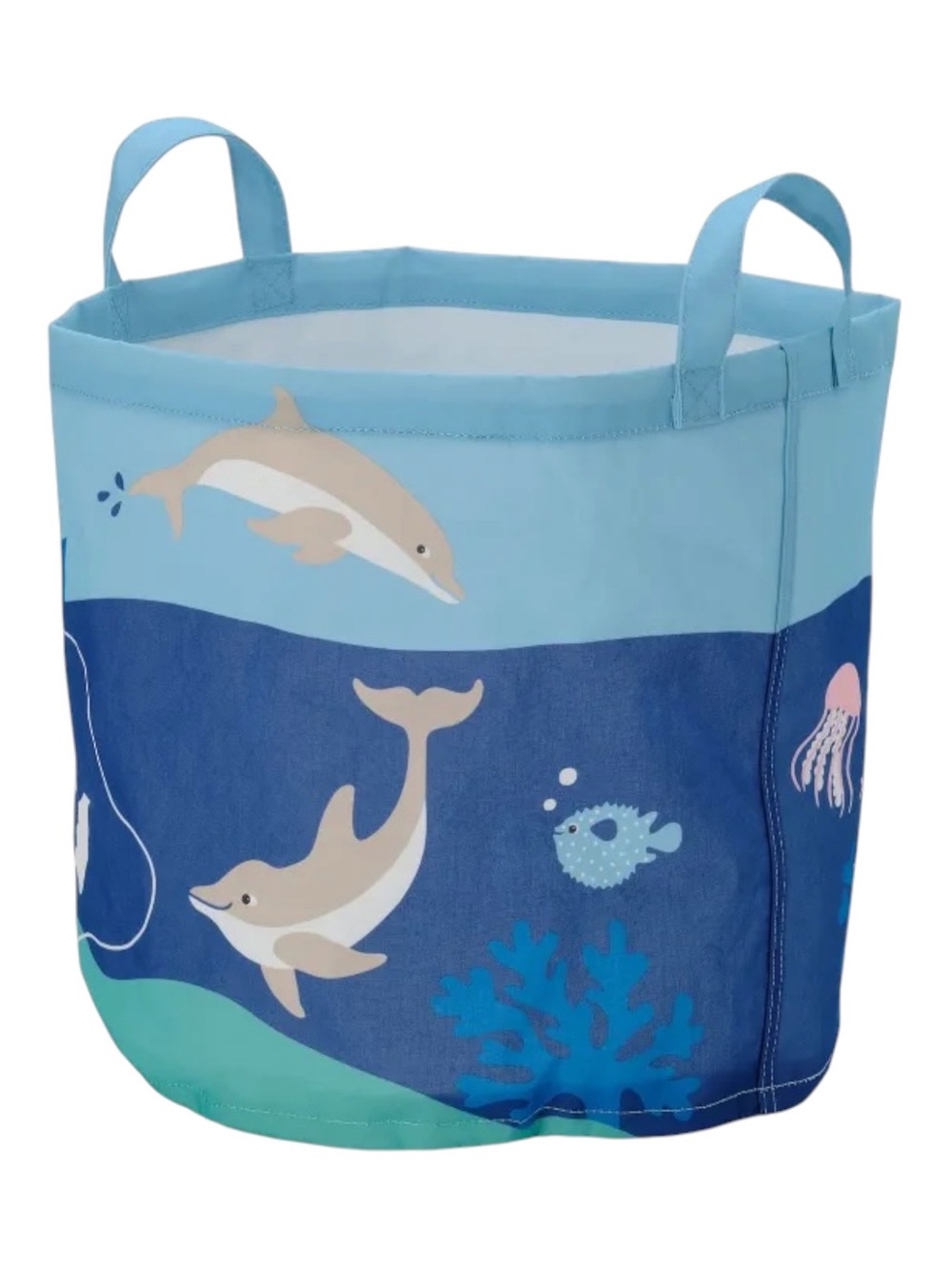 IKEA BLÅVINGAD storage bag, ocean animals pattern/multicolor NEW